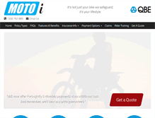 Tablet Screenshot of motorcycle-insurance.com.au