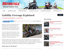 Tablet Screenshot of motorcycle-insurance.net